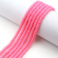 Flat Clay Beads 6mm Solid Color Polymer Spacer Beads 10strands 2