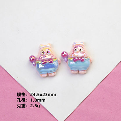 Spongebob Series Resin Beads Glossy Pastel Character Faces 20pcs 9