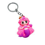 Soft Rubber Mermaid Keychain Pastel Colors Starfish Charm 5
