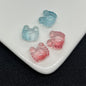 Small Crab Glass Beads 14mm Transparent Assorted Colors 100pcs 2