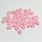 Heart Clay Beads 10mm Pink LOVE Letters Polymer 100pcs
