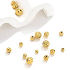 Stainless Steel Irregular Wrinkle Concave Metal Beads 4-8mm 10pcs 2