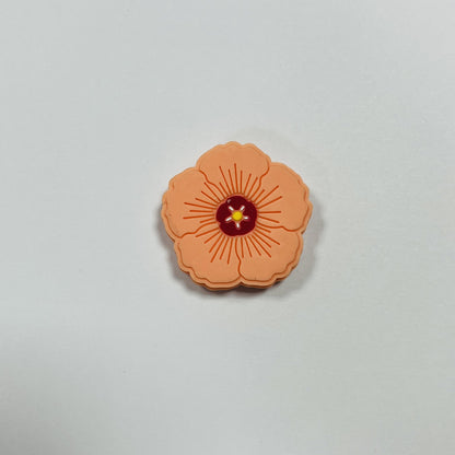 Silicone Focal Beads Flower Pastel Petal Detail 20pcs 12