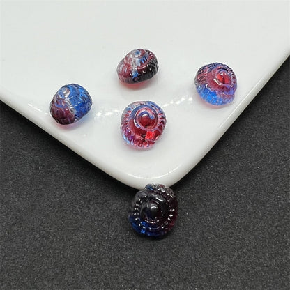 Czech Glass Beads Conch 14mm Translucent Pastel Mixed 100pcs 4