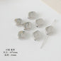 Christmas Tree Heart Acrylic Beads Silver Faceted CCB Plastic 8