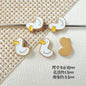Baking Painted Duck and Strawberry Cake Metal Beads 13/10mm 20pcs 22