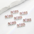 Plate Rhinestone Beads 23mm Alloy 2025 Embeded Mixed Colors 10pcs 6