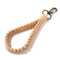 Woven Cotton Rope Wristlet Keychain Pastel Autumn Colors 15