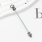 Beadable Metal Bullet Stud Rod Double Head Screw Industrial Style 3