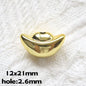 Plated Ingot Acrylic Beads 12x21mm UV Metallic Mixed Colors 20pcs 6