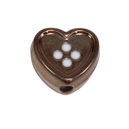 Plating Star and Heart Button Acrylic Beads 11mm Assorted Colors 50pcs 14