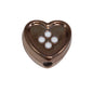 Plating Star and Heart Button Acrylic Beads 11mm Assorted Colors 50pcs 14