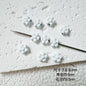 Heart Circle Floral Metal Beads Painted Solid Color Bulk 20pcs 30