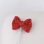 Rhinestone Bow Clay Beads 30mm Full Covered 5pcs 6