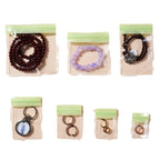 Colorful Transparent PVC Top Seal Zip Lock Bags 4x6 to 8x12cm 100pcs 3