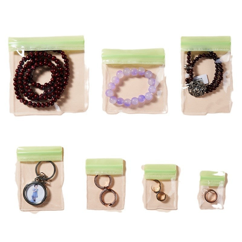 Colorful Transparent PVC Top Seal Zip Lock Bags 4x6 to 8x12cm 100pcs 3