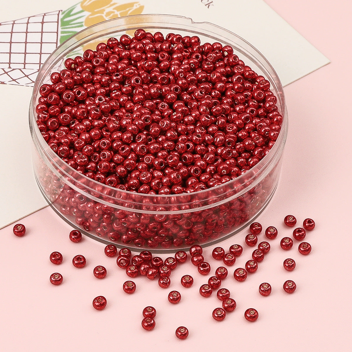 Metallic Seed Glass Beads 2mm Premium Colorful Shimmering 3000pcs 13