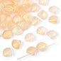 Electroplated Shell Glass Beads 10mm Iridescent Gradient 40pcs 15
