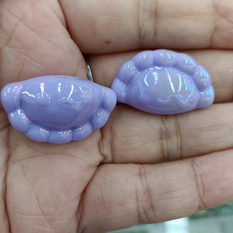 Glow Plated Dumpling Acrylic Beads 18-29mm Mixed Colors 100pcs 4