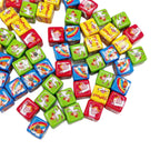 Square Acrylic Beads 14mm Coco Chan'S Letters Series Pattern 10pcs 5