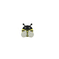 Silicone Focal Beads Ladybug Pastel Wings Bold Stripes 10pcs 12