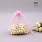 Organza Drawstring Bags Silver Butterfly Print 11x16cm 100pcs 7