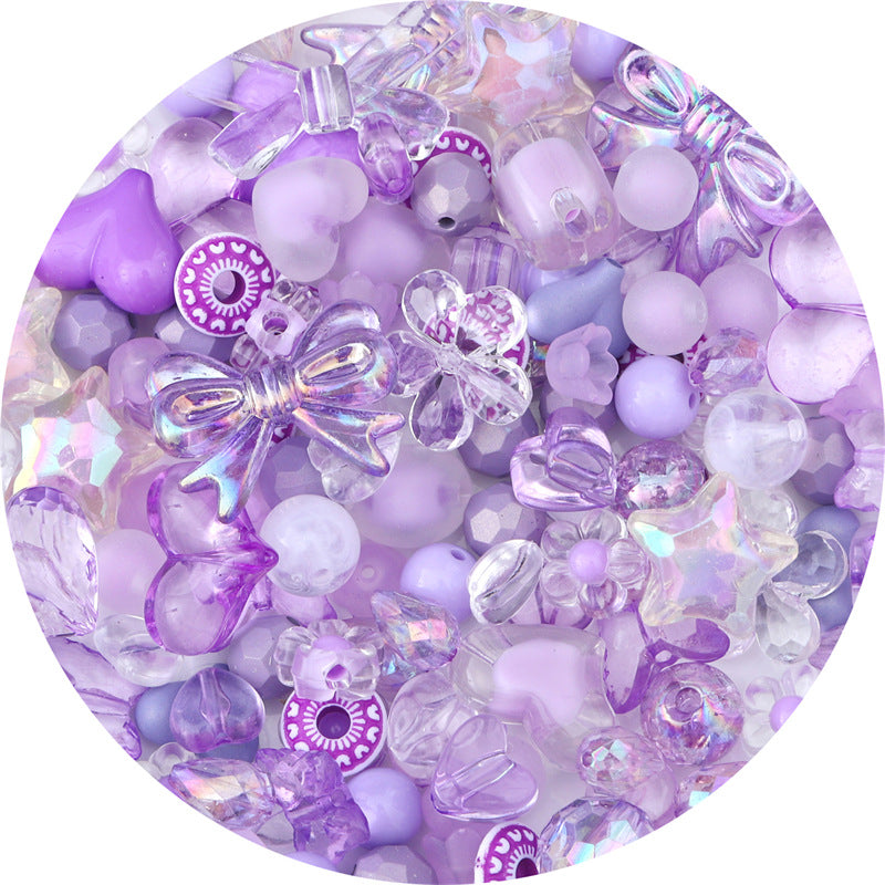 Mixed Style Acrylic Beads Colorful Hearts Bows Gems Assorted 11