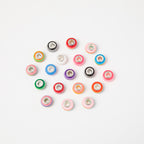 Acrylic Round Spacer Beads 14mm Rainbow Stripe Large Hole 50pcs 5