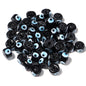 Lampwork Glass Beads Evil Eye Barrel 9mm Glossy Cylindrical 10pcs 8