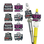 Silicone Focal Beads Nurse Series Nurse In Progress Syringe Design 20pcs 5