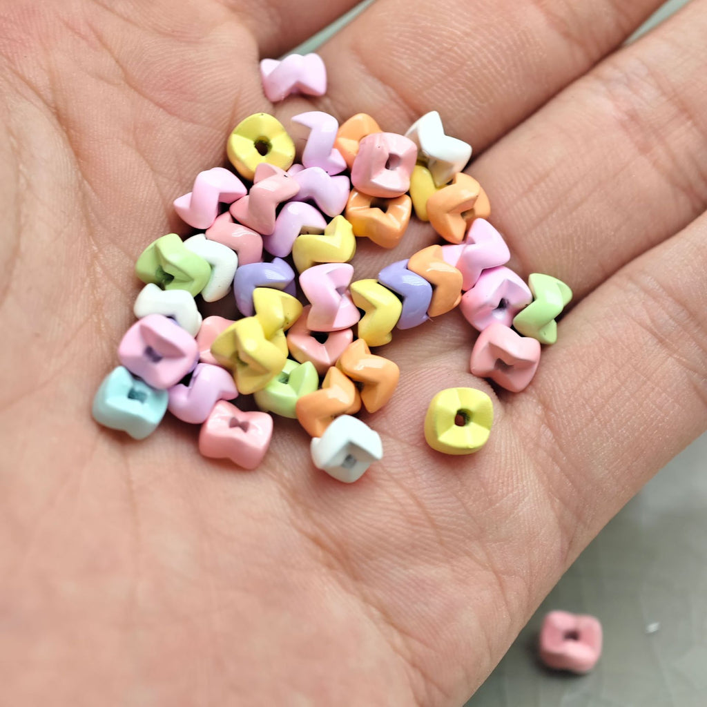 Alloy Wave Spacer Beads 6mm Baking Painted Zinc 30pcs 2