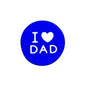 Silicone Focal Beads I Love Dad Embossed Text Solid Color 20pcs 8