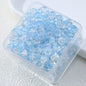 Gradient Crackle Round Glass Beads 10mm Vibrant Mixed Colors 60pcs 14