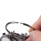 Metal Blank Sublimation Keychain Polished Silver Alloy Smooth Shape 3