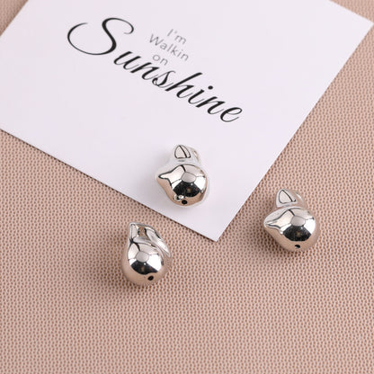 Silver Tone Irregular Shape CCB Plastic Beads 200pcs 14