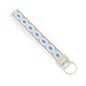 Bohemian Style Wristlet Keychain Antique Silver Polyester 2pcs 17cm 8