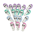 Silicone 3D Focal Beads Seahorse Textured Pastel Manes 20pcs 2
