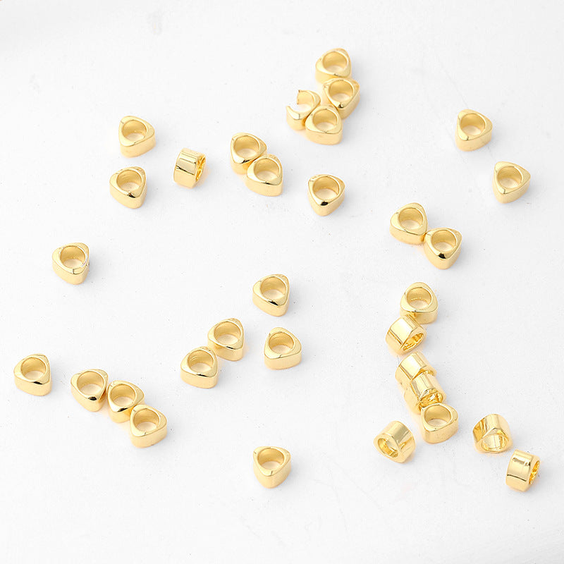 Brass Arc Triangle Spacer Beads 2.5mm 100pcs 2