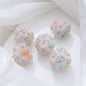Floral Bubblegum Beads 20mm Glow In The Dark Matte Flower Ball 5pcs 8