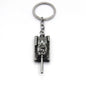 Vintage Alloy Tank Keychain Military Style Antique Finish 6