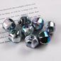 Plating Hexagonal Acrylic Beads 15.8mm Cloud Gradient Color 50pcs 8