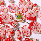 Strawberry Shortcake Acrylic Flat Beads Mixed Colors 50pcs 2