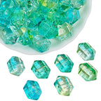 Gradient Faceted Hexagonal Prisms Glass Beads 20mm 25pcs 5