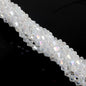 Electroplated Faceted Glass Beads 6mm Transparent Mixed Colors 45pcs 24