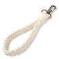 Woven Cotton Rope Wristlet Keychain Pastel Autumn Colors 8