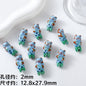 Hand Painted Animal Ceramic Beads Cute 3D Design 2pcs 15
