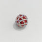 Rhinestone Bubblegum Beads 18mm Chain Enlaced Mixed Colors 4pcs 12