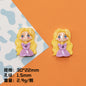 Elegant Resin Princess Series Resin Beads Glossy Pastel 10pcs 8