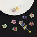 Iridescent Cherry Blossom Glass Beads 10mm Assorted Colors 100pcs