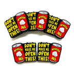 Silicone Focal Beads Cartoon Soda Can Bold Red Slogan 20pcs 3